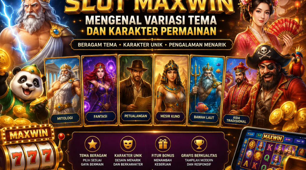 Slot Maxwin Variasi Tema dan Karakter Permainan